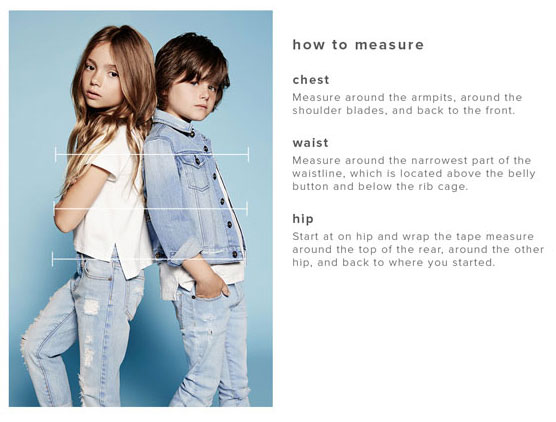 Bardot Junior Size Guide